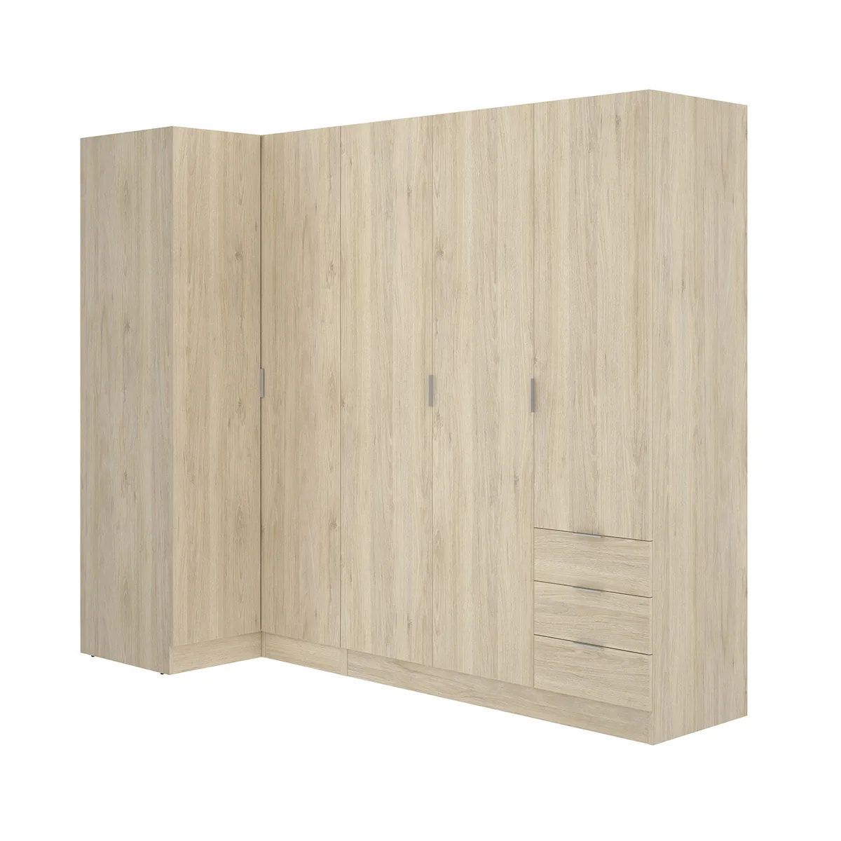 Pegane Armoire avec penderie - Chêne