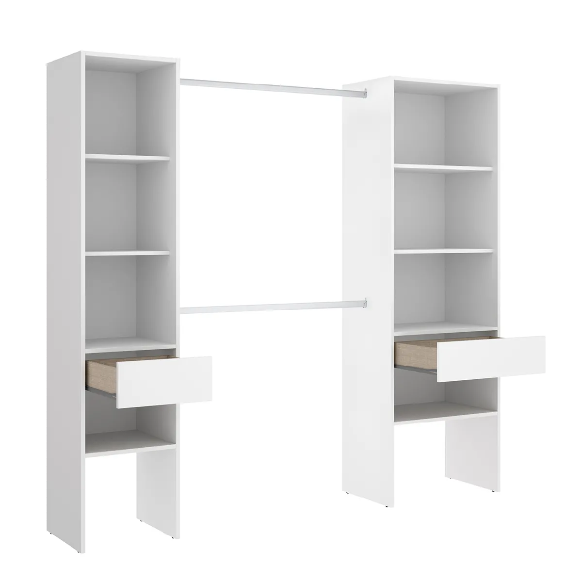Pegane Armoire dressing - Blanc