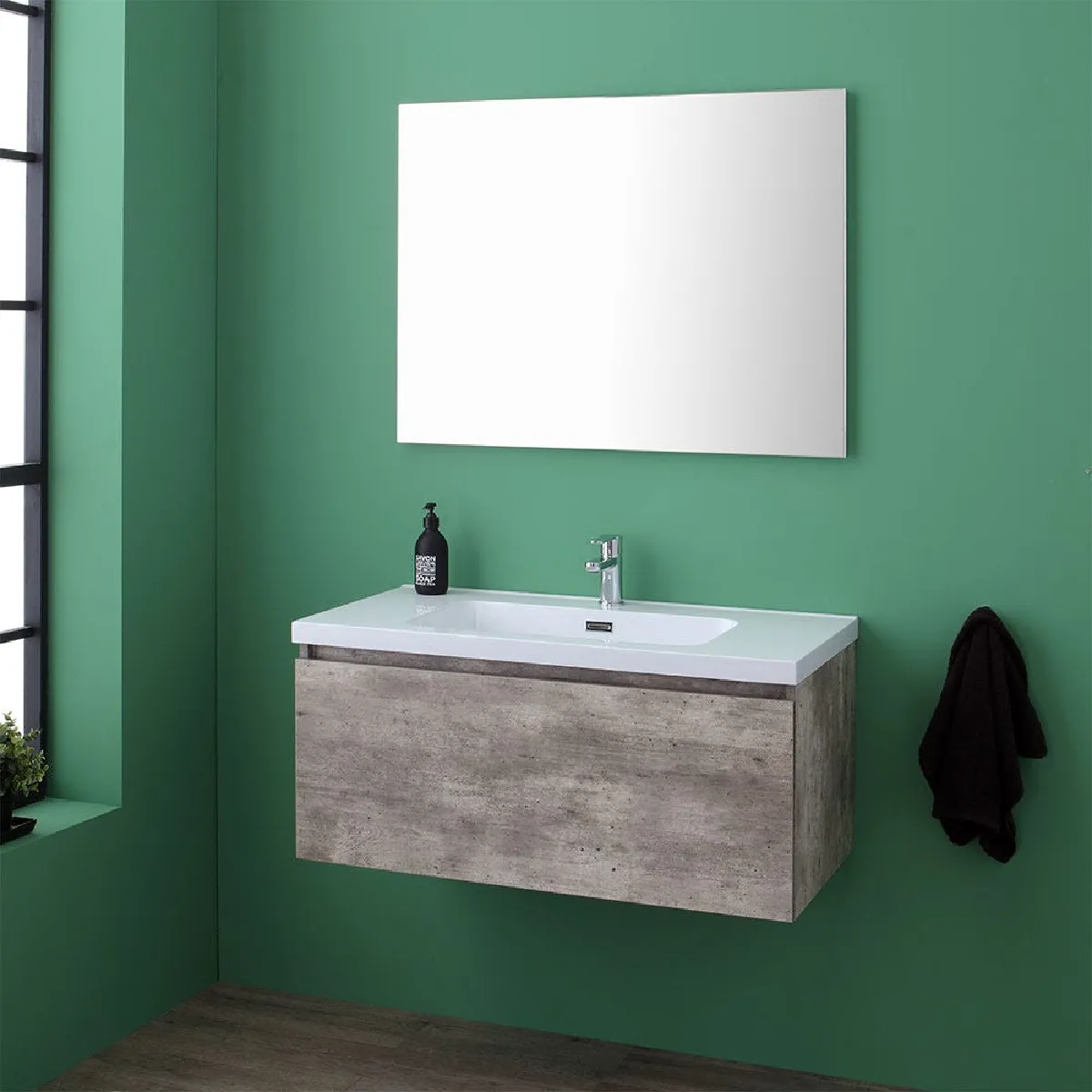 Kiamami valentina meuble salle de bain Madrid - Gris