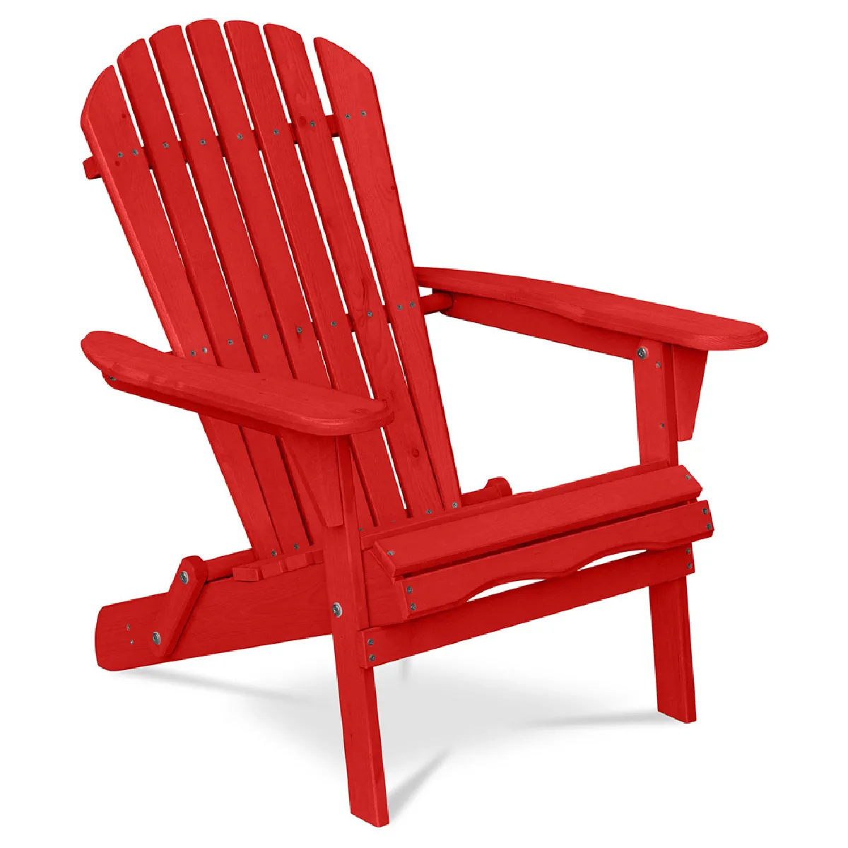 Iconik Interior Chaise d'extérieur en Bois avec accoudoirs Chaise de Jardin Adirondack Adirondack - vue 3