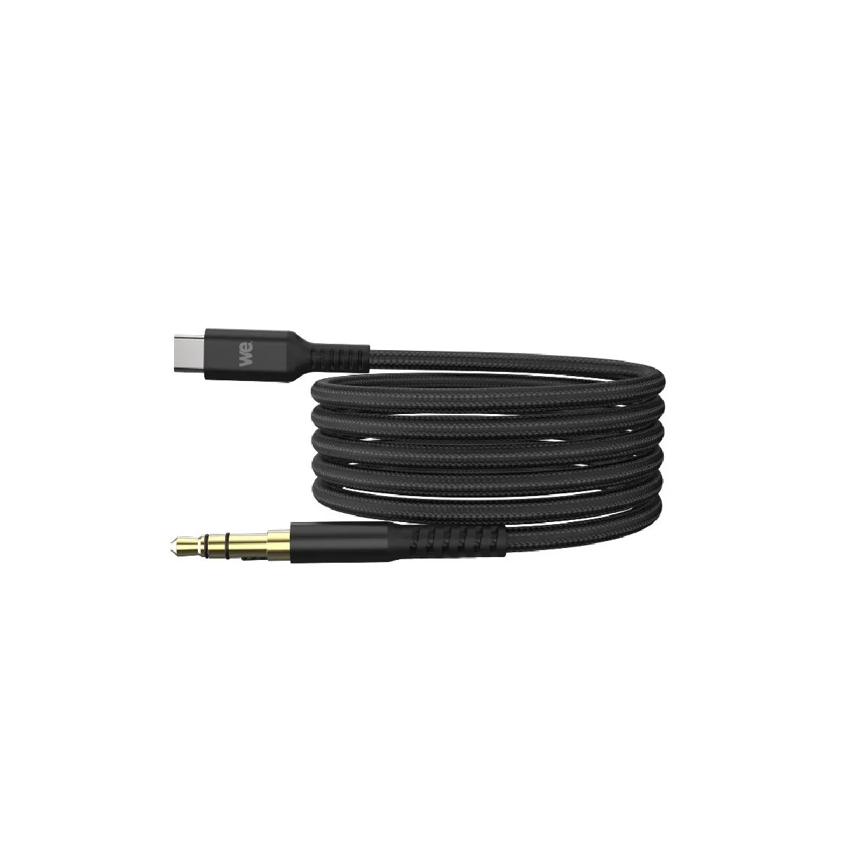 D2 Diffusion Noir Câble Usb-C/Jack Mâle 1.20M Nylon Tressé - Neuf - Image 4
