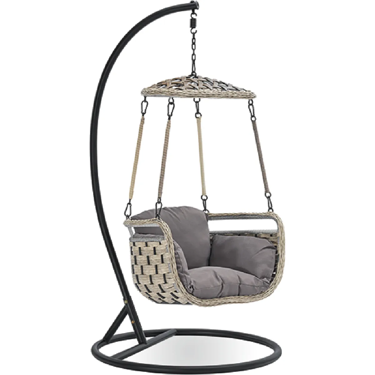 Chaise de jardin suspendue - Balançoire - Adan Gris Chaise de jardin suspendue - Balançoire - Adan Gris