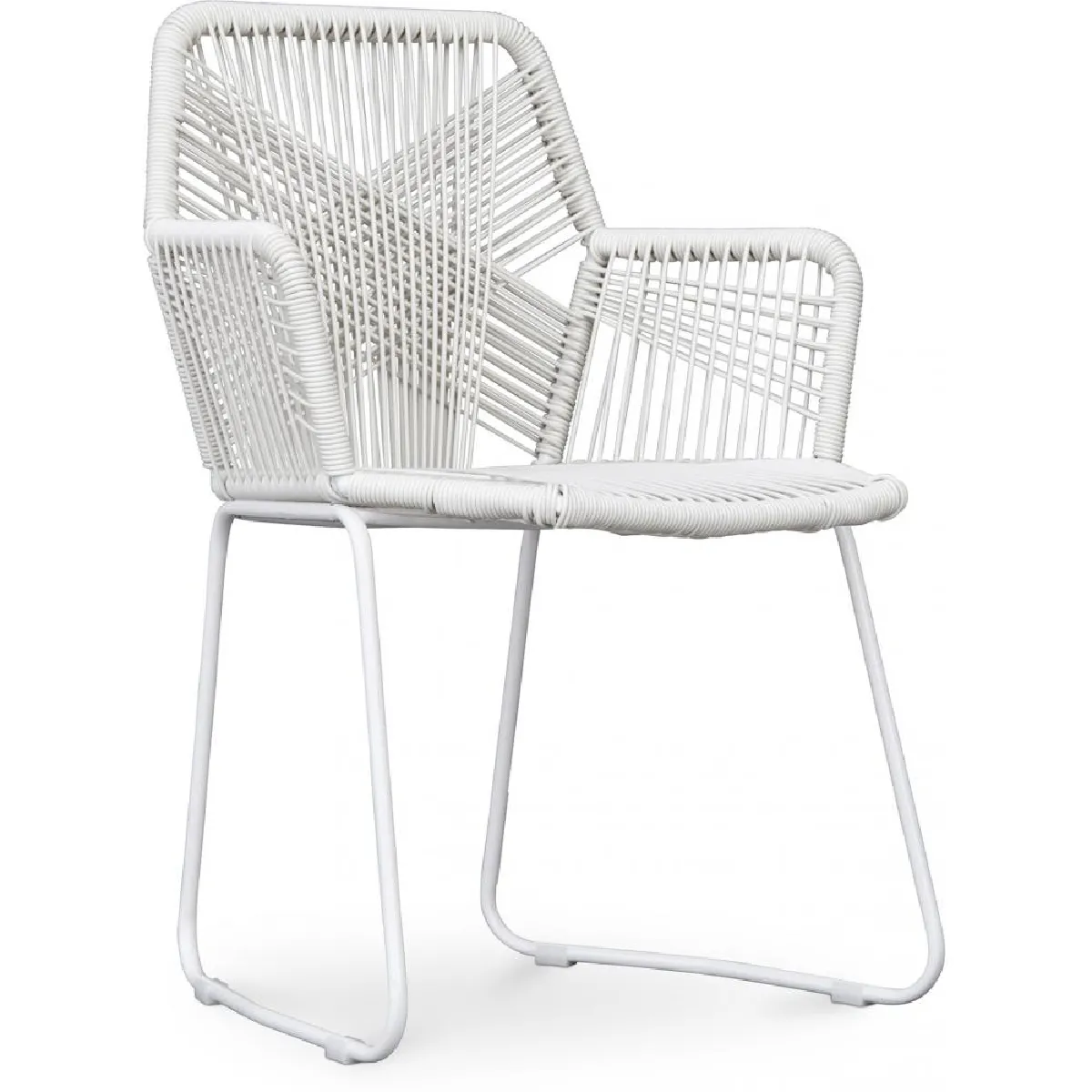 Chaise d'extérieur avec accoudoirs Chaise de jardin Frony