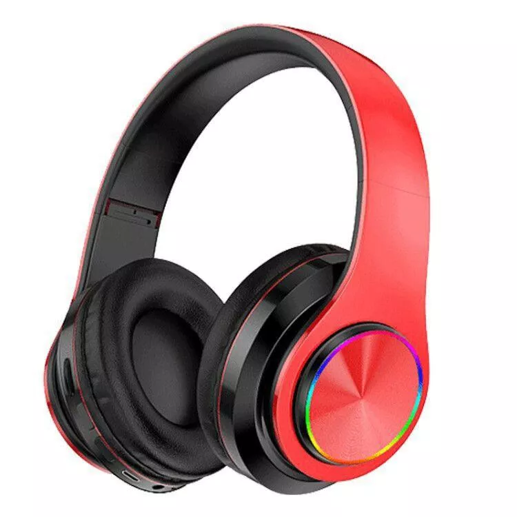 YONIS Casque Bluetooth V5.0 Sans Fil Autonomie 120h Compatible Android Apple + SD 8Go