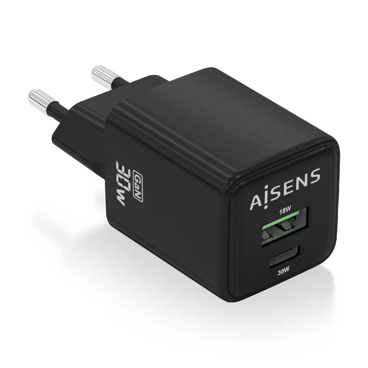 Aisens Chargeur Secteur Usb-C Et Usb 2.0 - 30 W