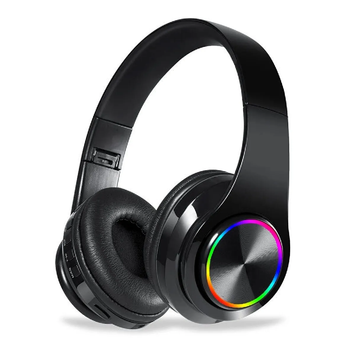 Yonis Noir Casque Bluetooth V5.0 Sans Fil Autonomie 120H Compatible Android Apple + Sd 16Go