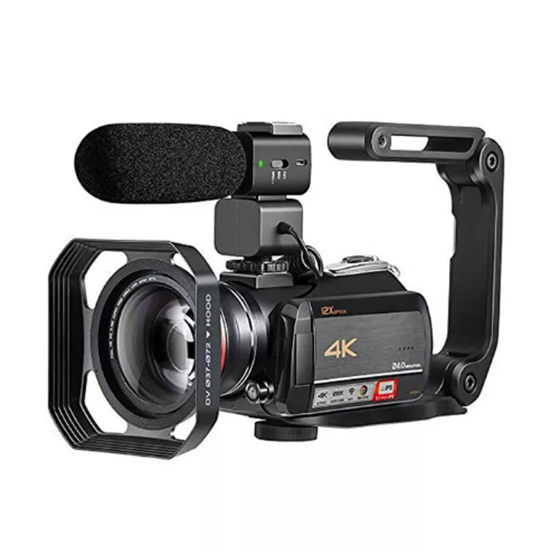 YONIS Cam&eacute;scope Num&eacute;rique 4K HD Vision Nocturne WiFi Zoom Optique 12X Avec Micro Et Support