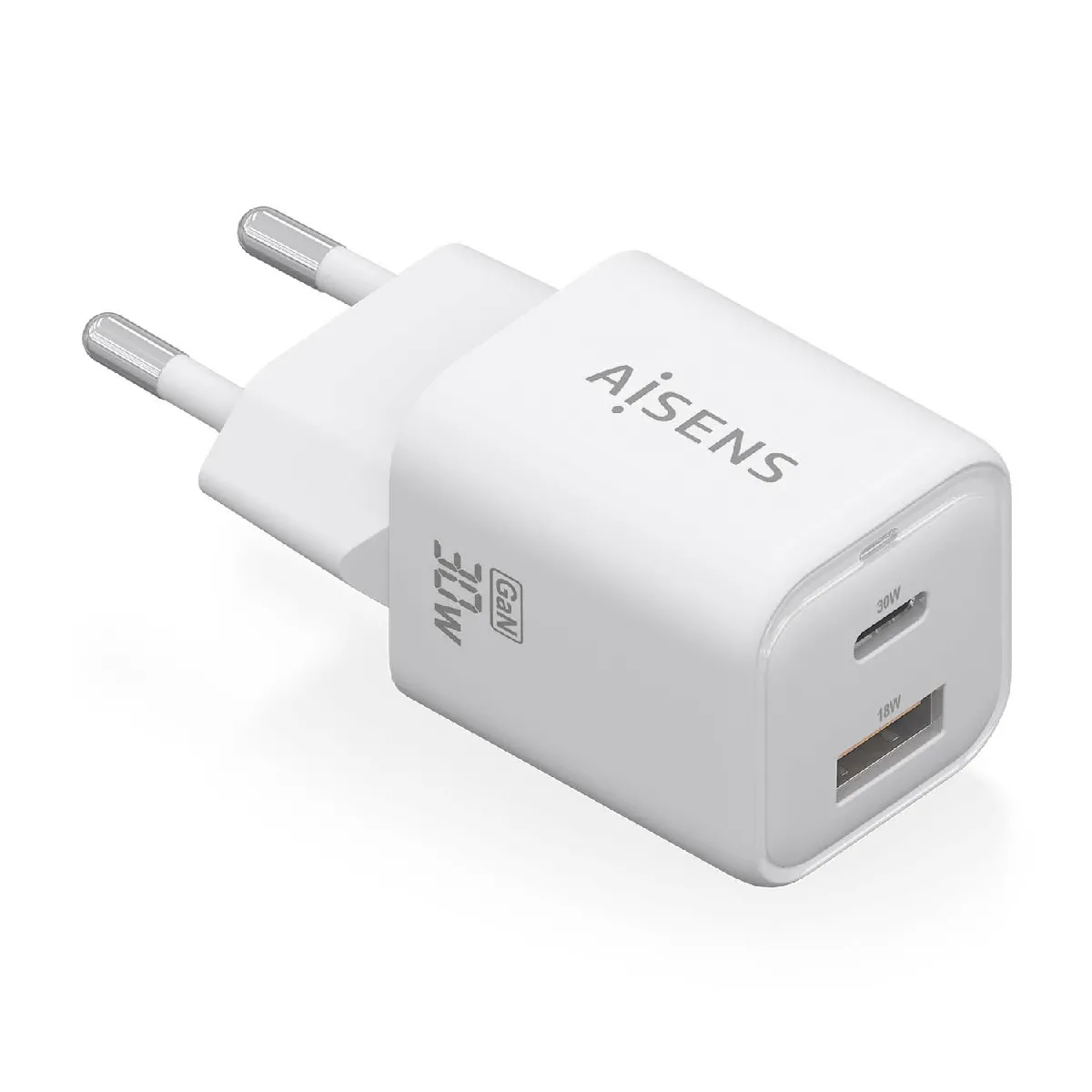 Aisens Blanc Chargeur Mural 30W