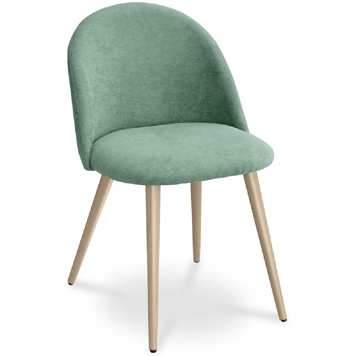 Chaise de salle à manger Tapissée en tissu Style scandinave Evelyne - vue 2