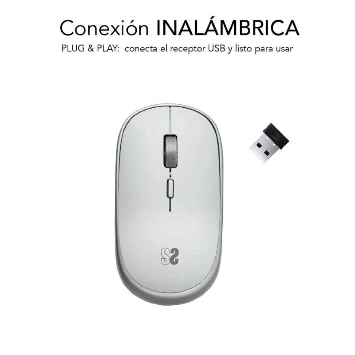 Subblim Argent Mini Sans Fil