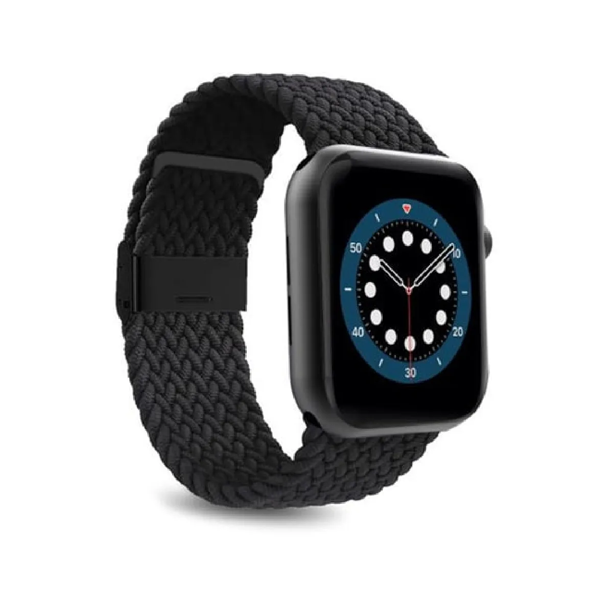 Sbs Noir Bracelet De Montre En Nylon Loop Pour Apple Watch - 42 Mm