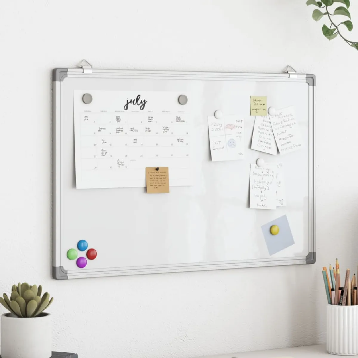 Vidaxl Blanc Tableau Magnétique