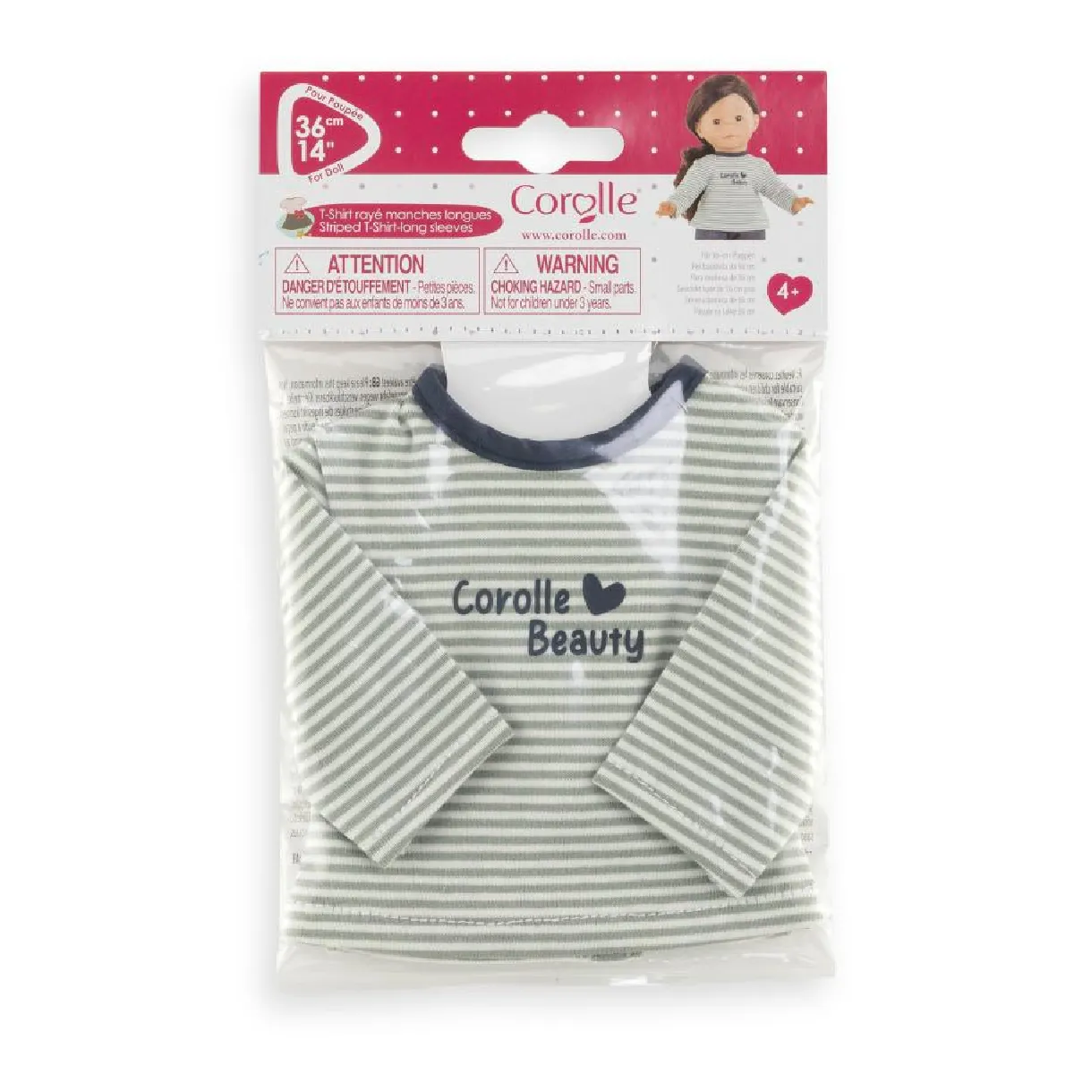 Corolle Vert/Clair T-Shirt Poupée Manches Longues