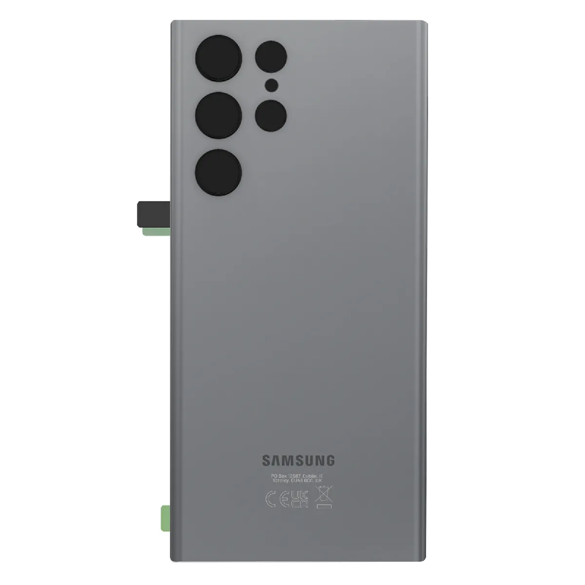 Avizar Gris Clappio Vitre Arrière De Remplacement Pour Samsung Galaxy S22 Ultra