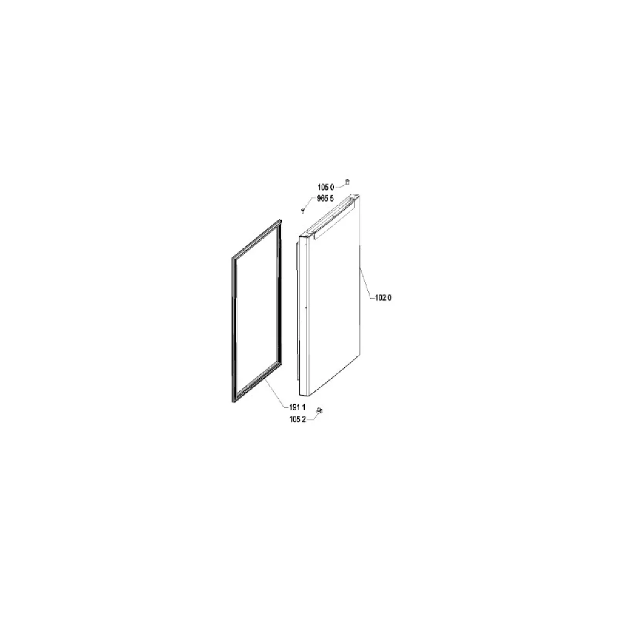 Whirlpool Porte Congélateur InoxOx REP1020 - vue 2