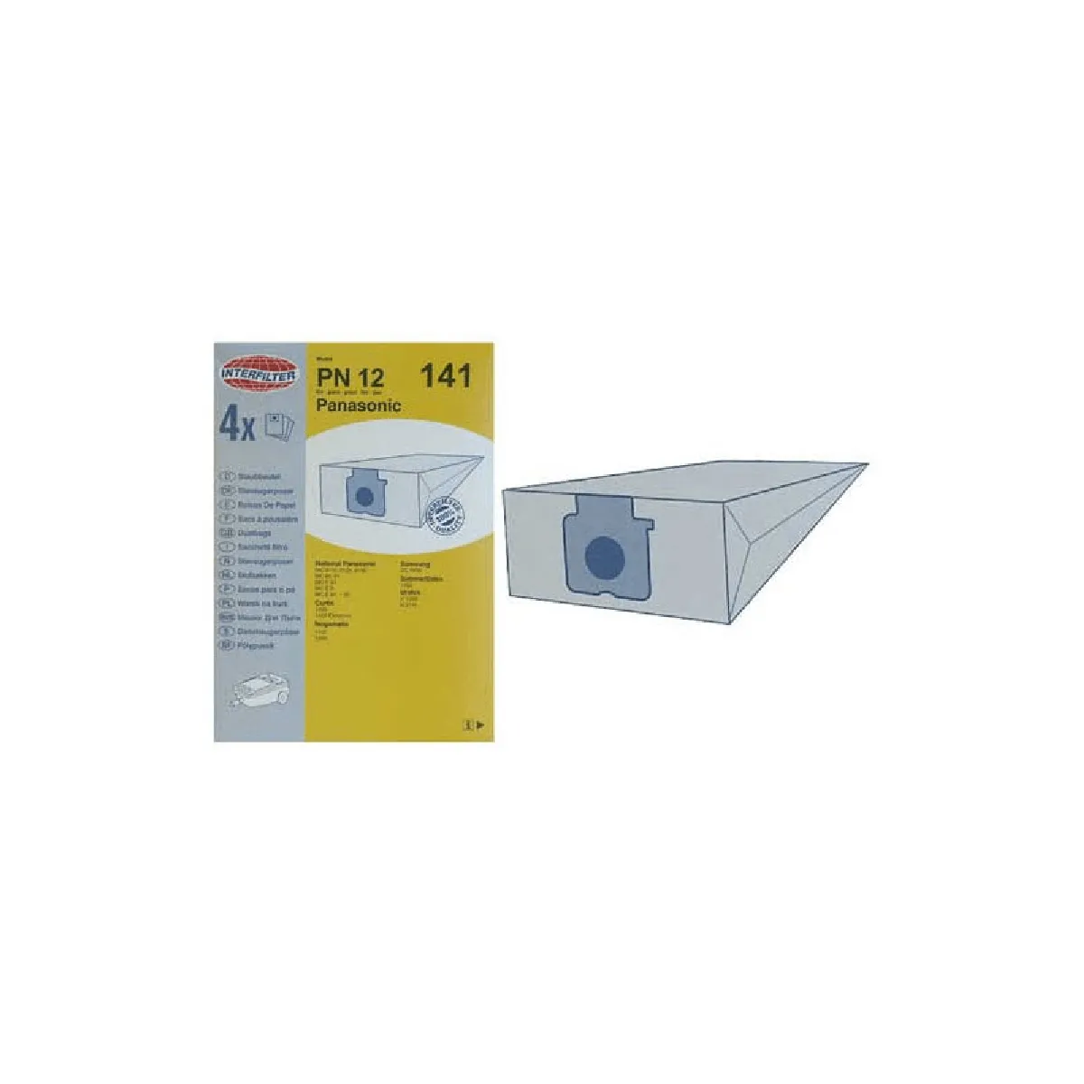 Sacs Aspirateur Panasonic – Lot de 4, Compatibles MCE92