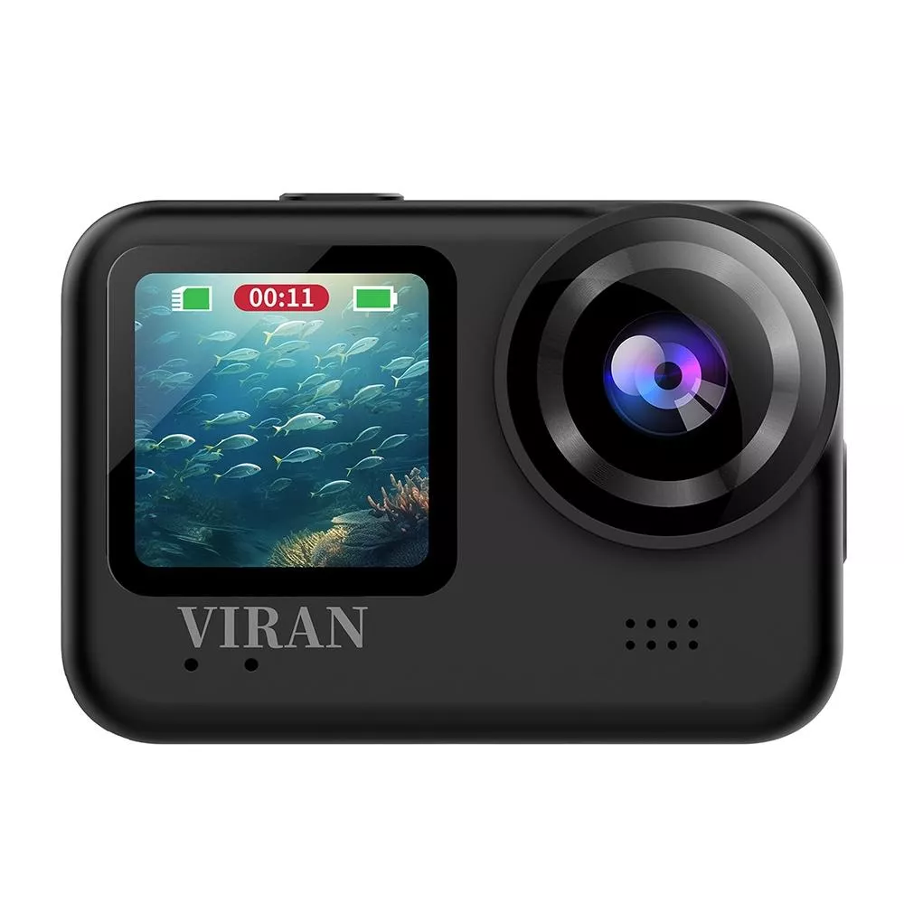 YONIS Cam&eacute;ra D'Action 4K &Eacute;tanche Double &Eacute;cran