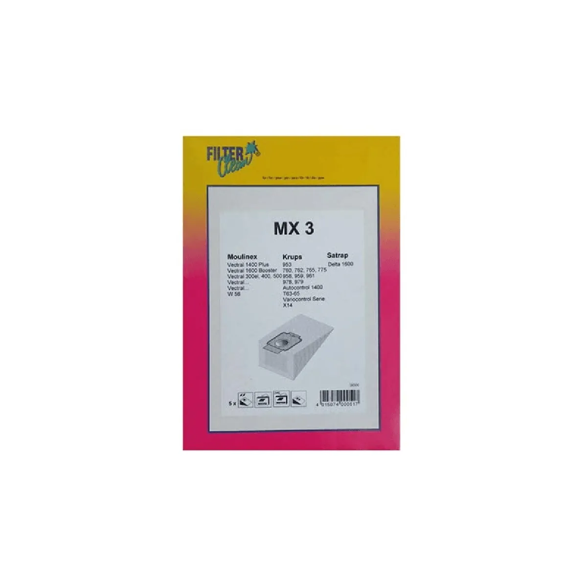 Moulinex Sachet de Sacs Papier Vectral - vue 2