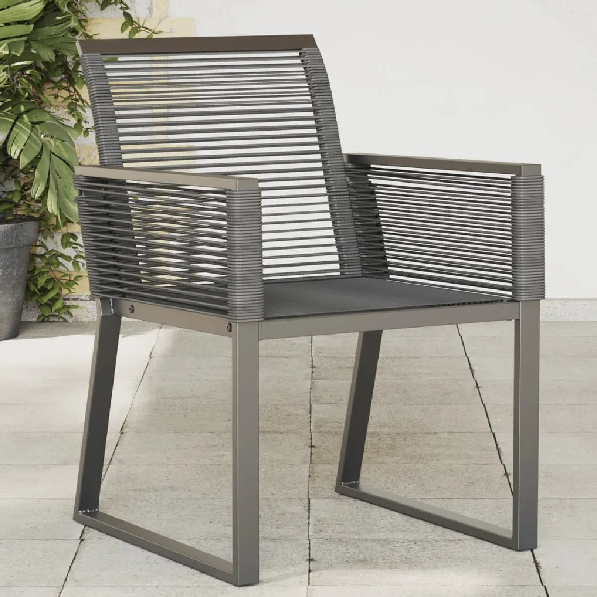 vidaXL Lot de 2 chaises longues avec table - vue 9