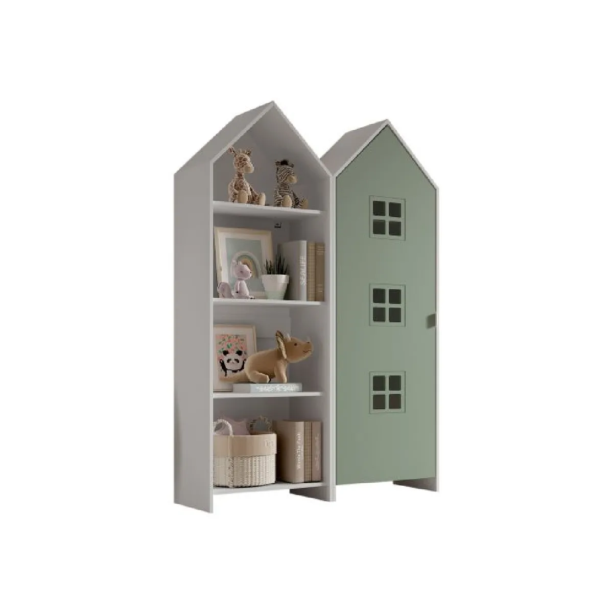 Vipack Armoire enfant Casami Bruges - Vert Vipack Armoire enfant Casami Bruges - Vert