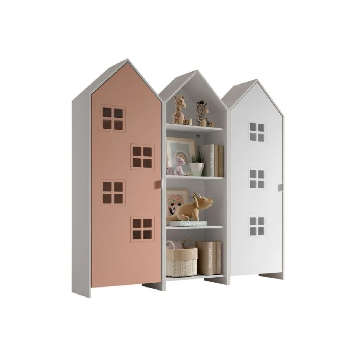 Vipack Armoire enfant Casami Bruges - Rose