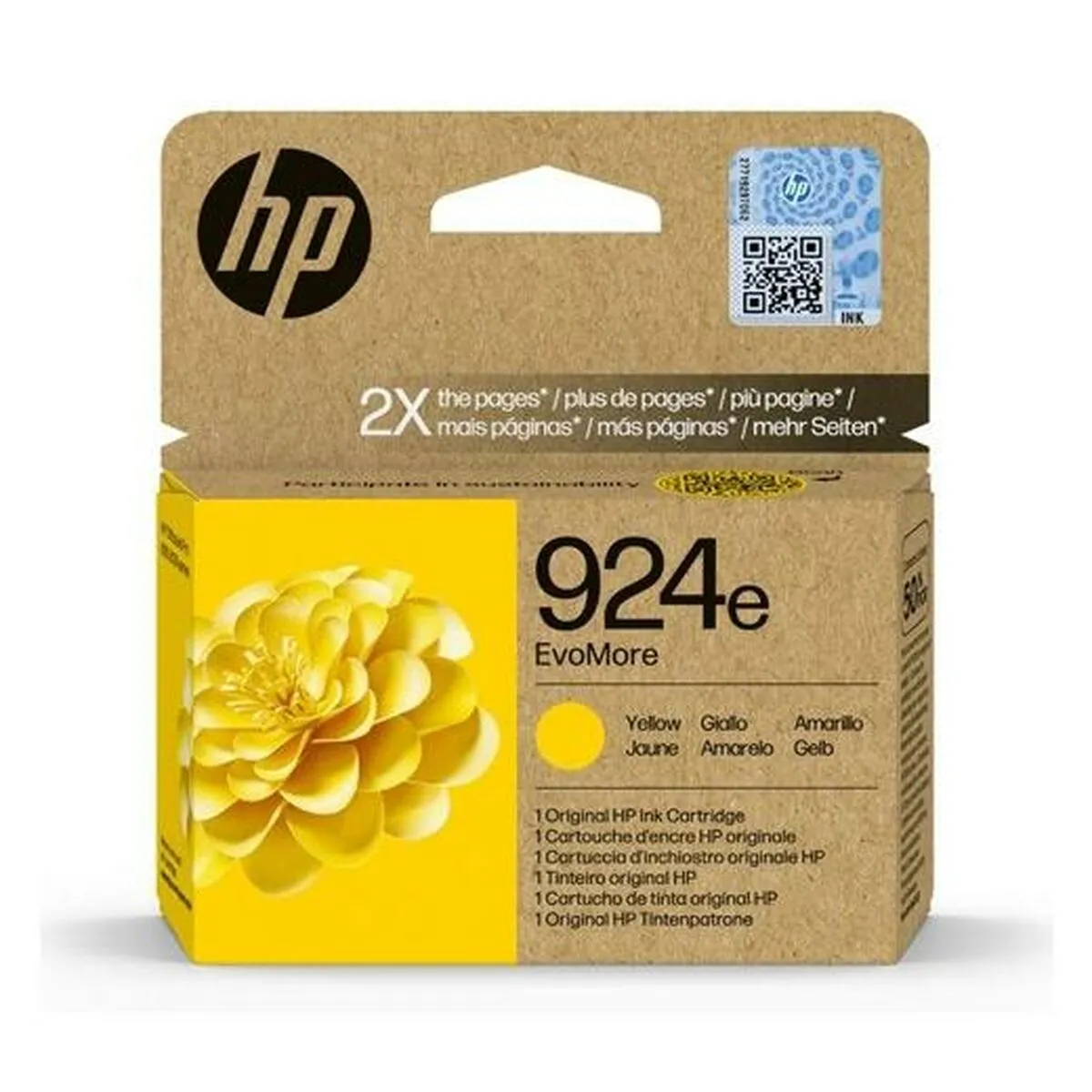 HP 4K0U9NE Cartouche Jaune Originale