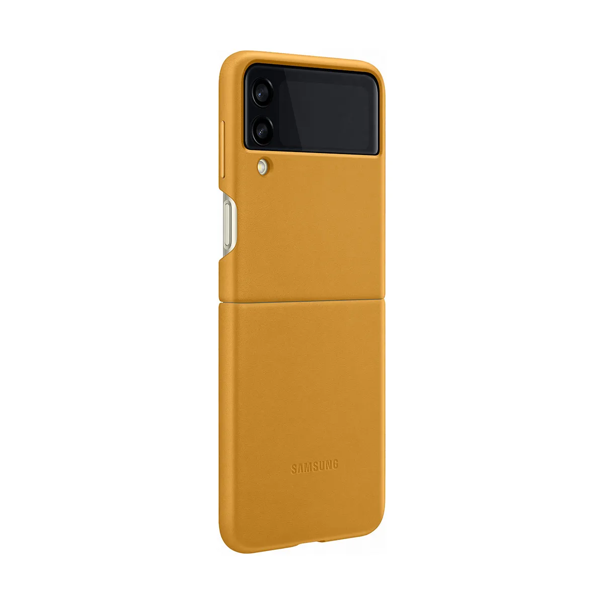 SAMSUNG Coque en cuir Z Flip3 Moutarde - vue 7