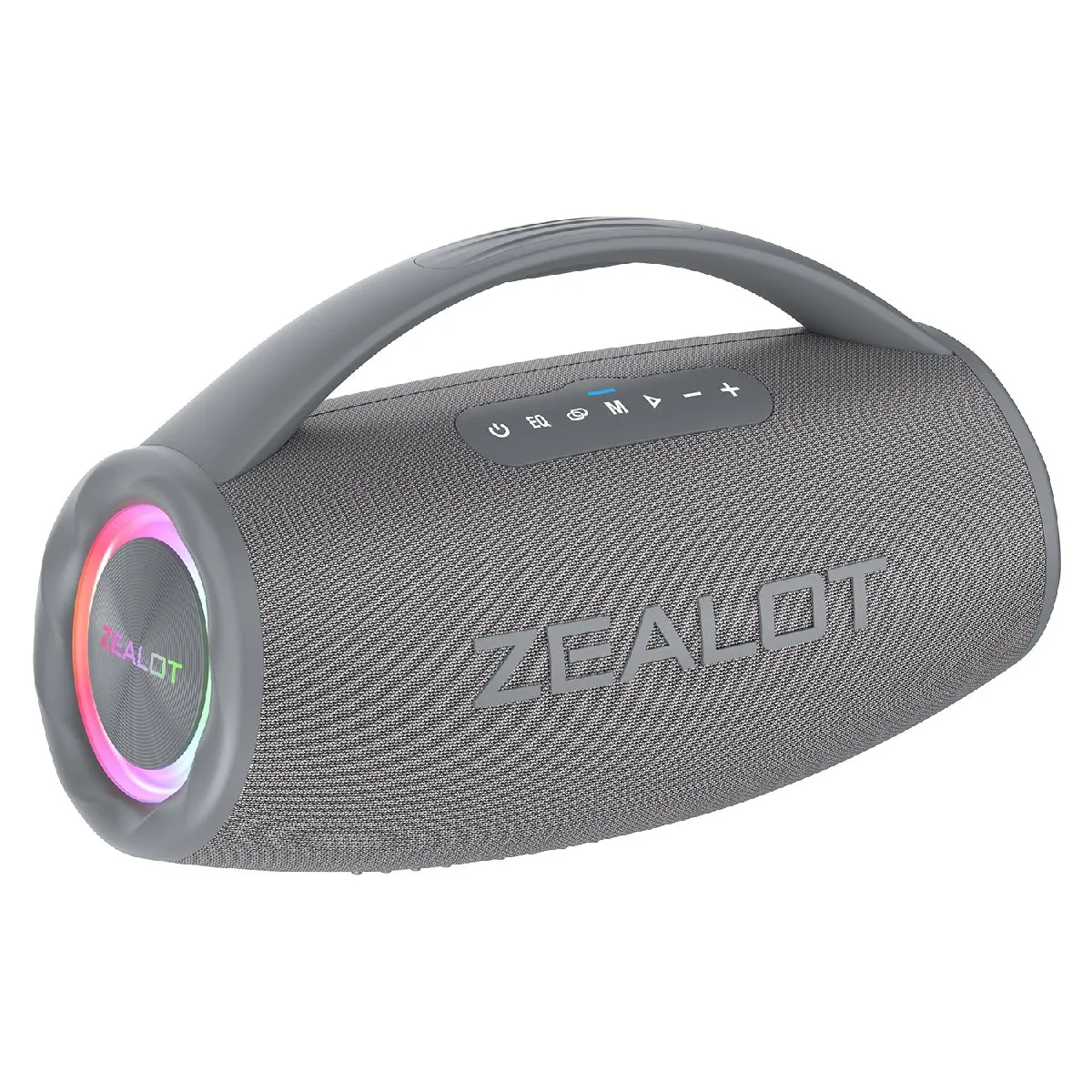Yonis Gris Enceinte Waterproof Bluetooth 80W Portable Avec Lumières Rgb Et Son Surround - Image 3
