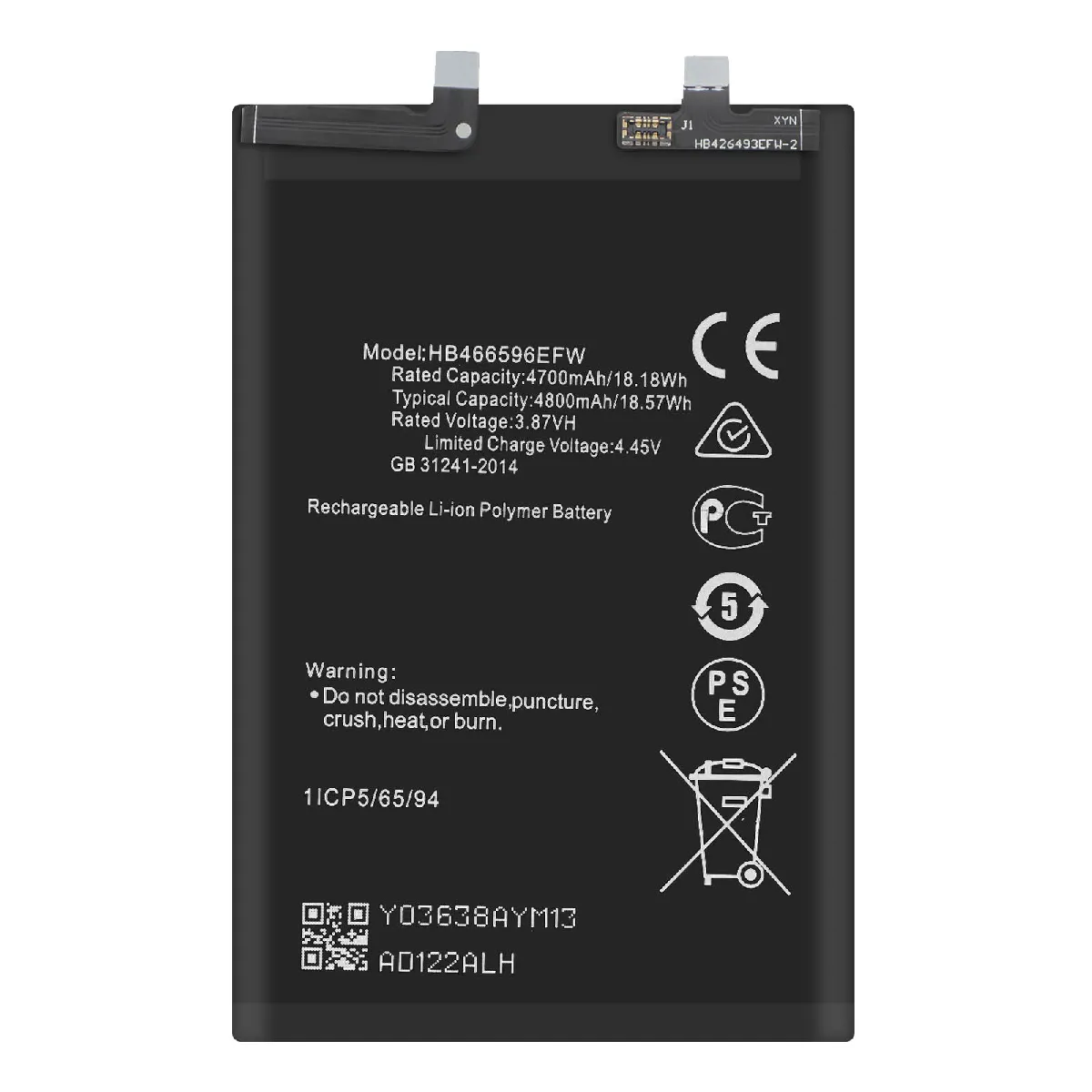 Avizar Batterie Honor Magic 4 Lite