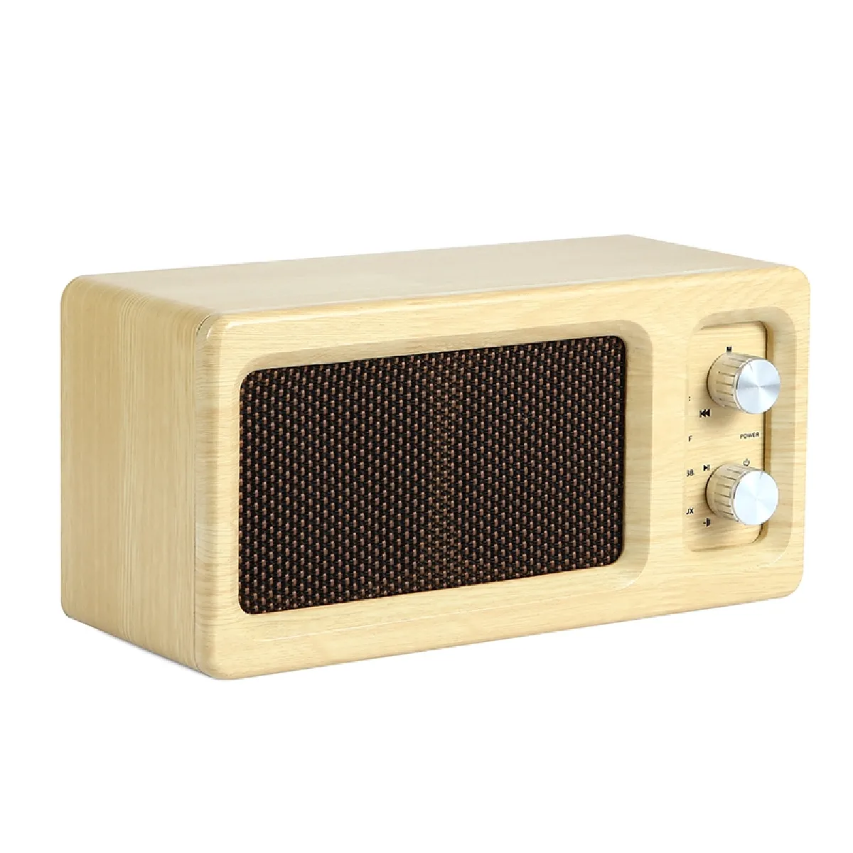 Yonis Beige Enceinte Bluetooth Bois - Image 2