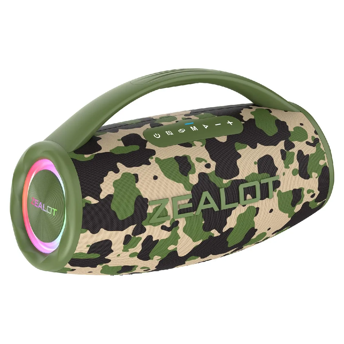 YONIS - Enceinte Bluetooth Portable - 80W - Waterproof - RGB - Camouflage - Image 3