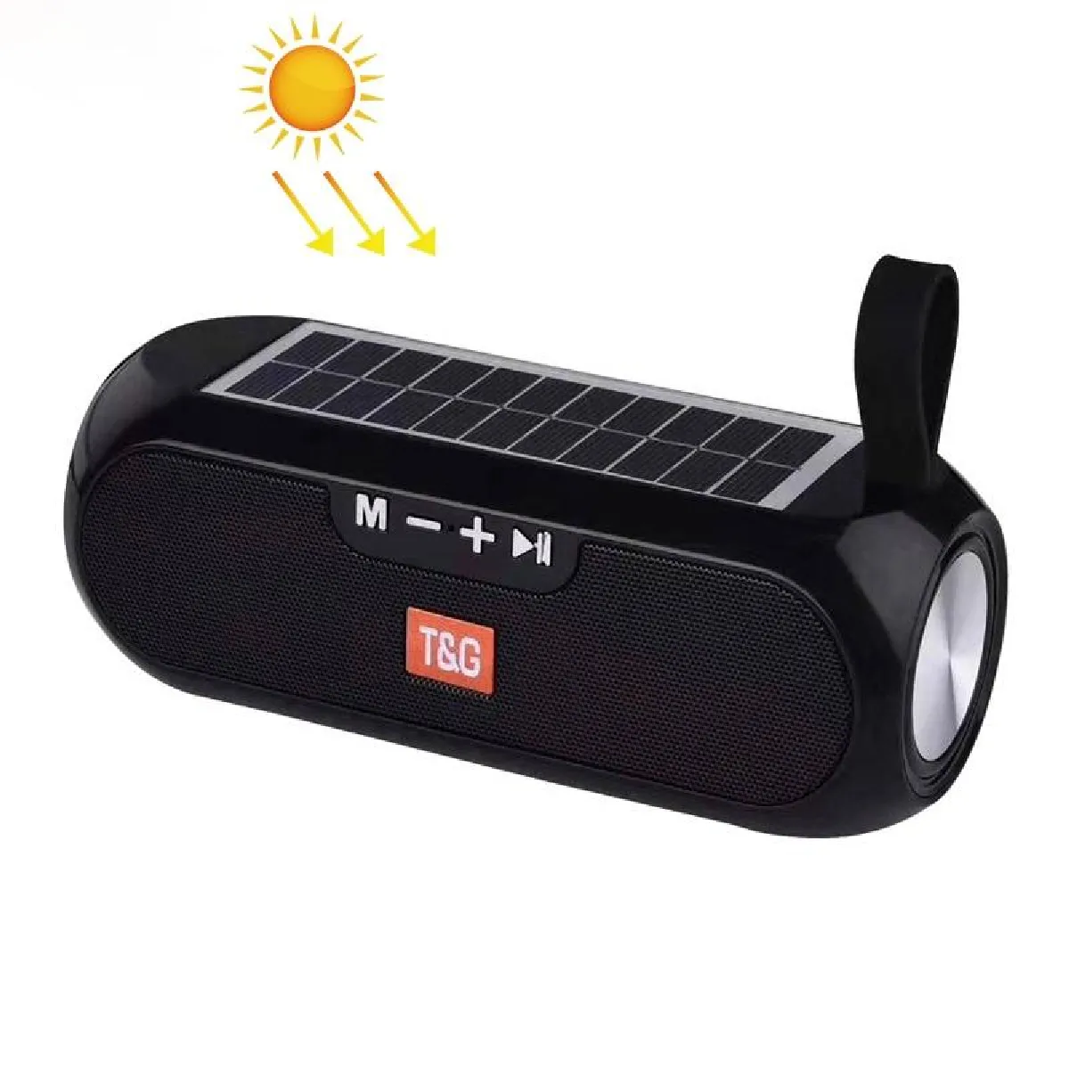 Yonis Noir Enceinte Bluetooth Solaire Étanche - Image 3