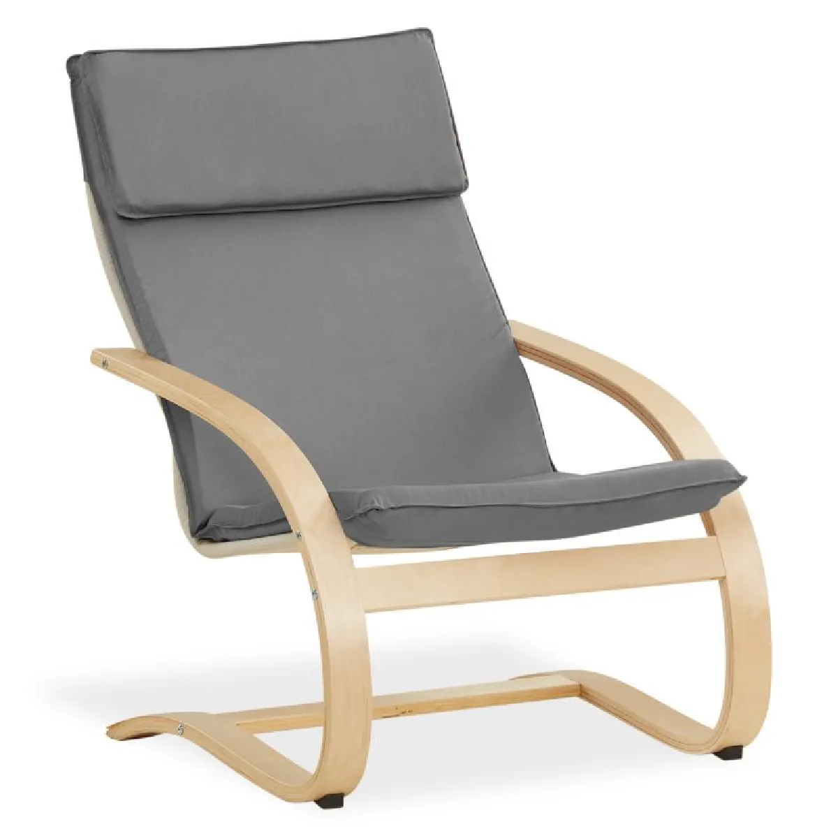 Homestyle4u Fauteuil relax inclinable - Gris Homestyle4u Fauteuil relax inclinable - Gris