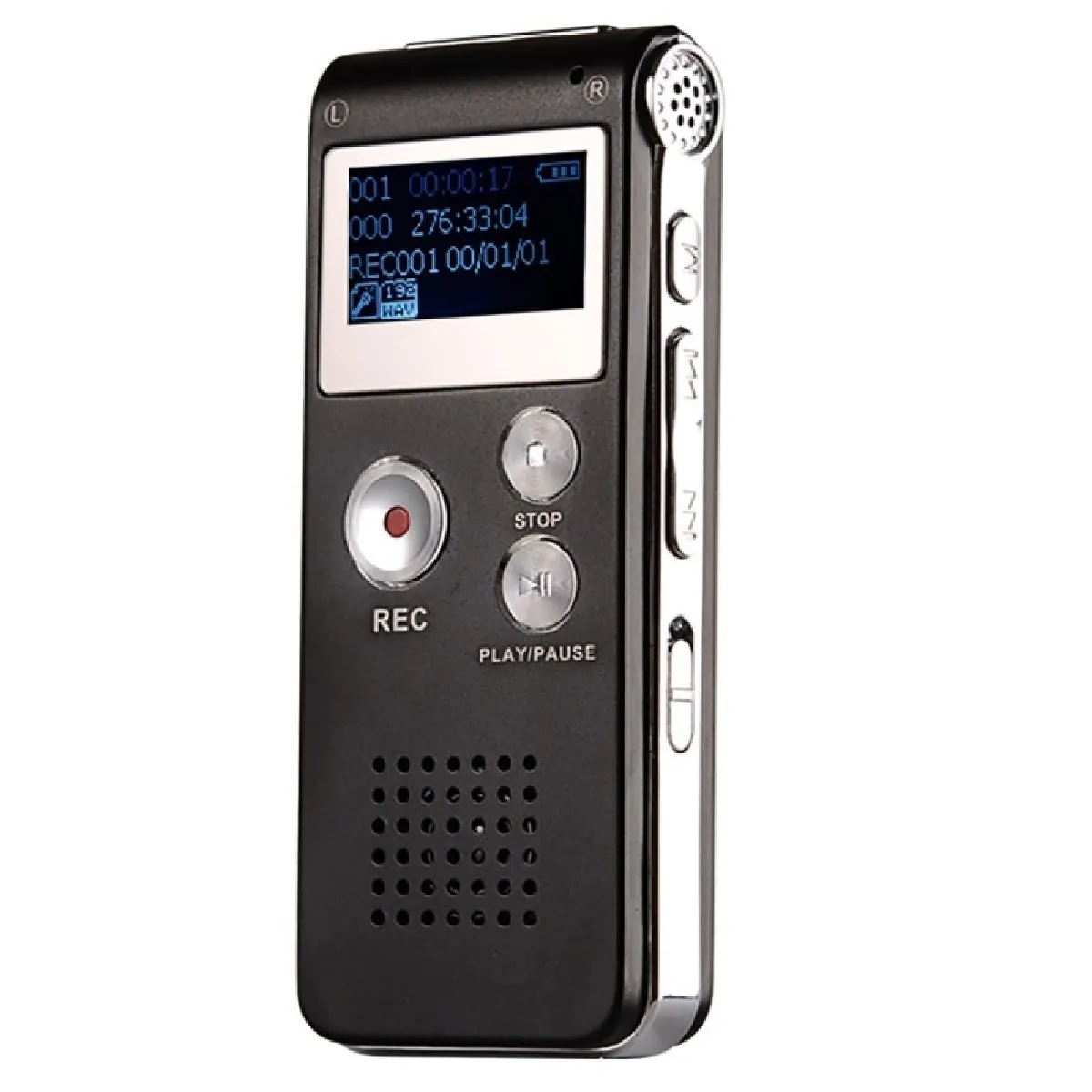 EVISTR Dictaphone 64GO Pro - Enregistrement Audio Haute Qualité - Neuf