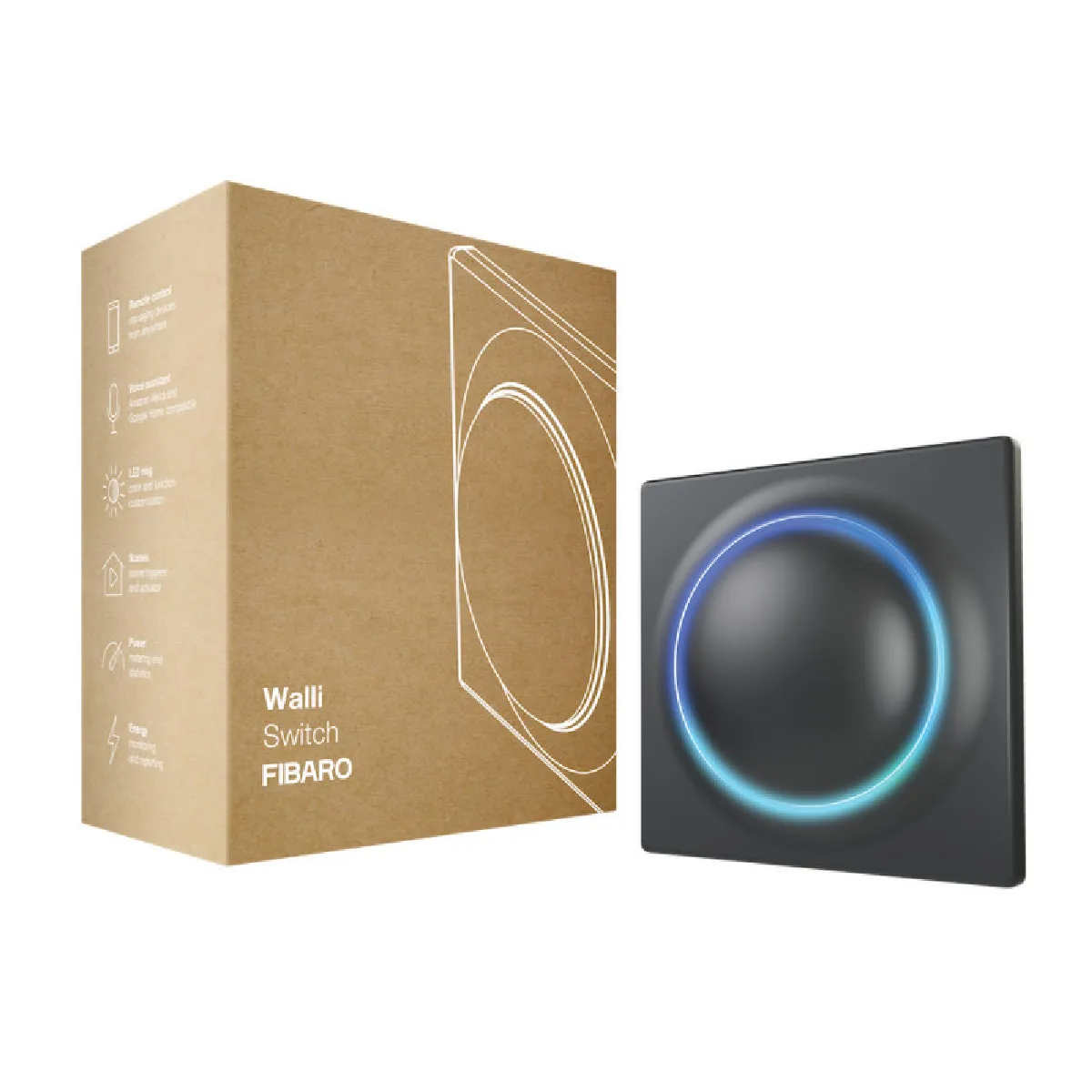 Fibaro Interrupteur Connecté Z-Wave Walli Switch - 230 V