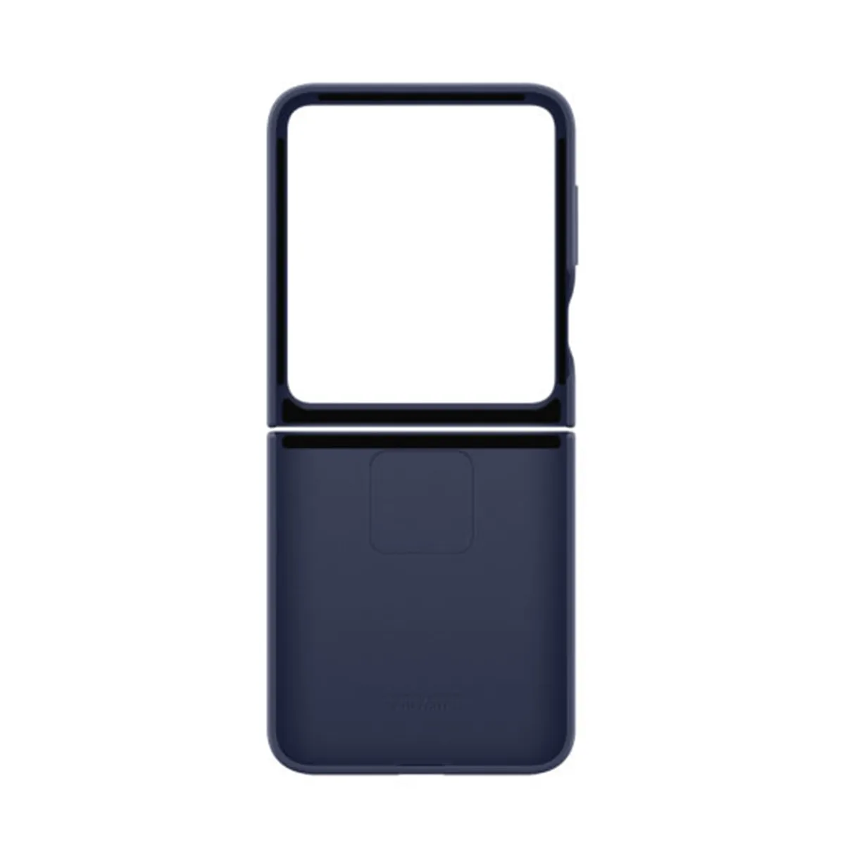 Samsung Coque pour Galaxy Z Flip6 en Silicone Lisse avec Anneau Bleu marine