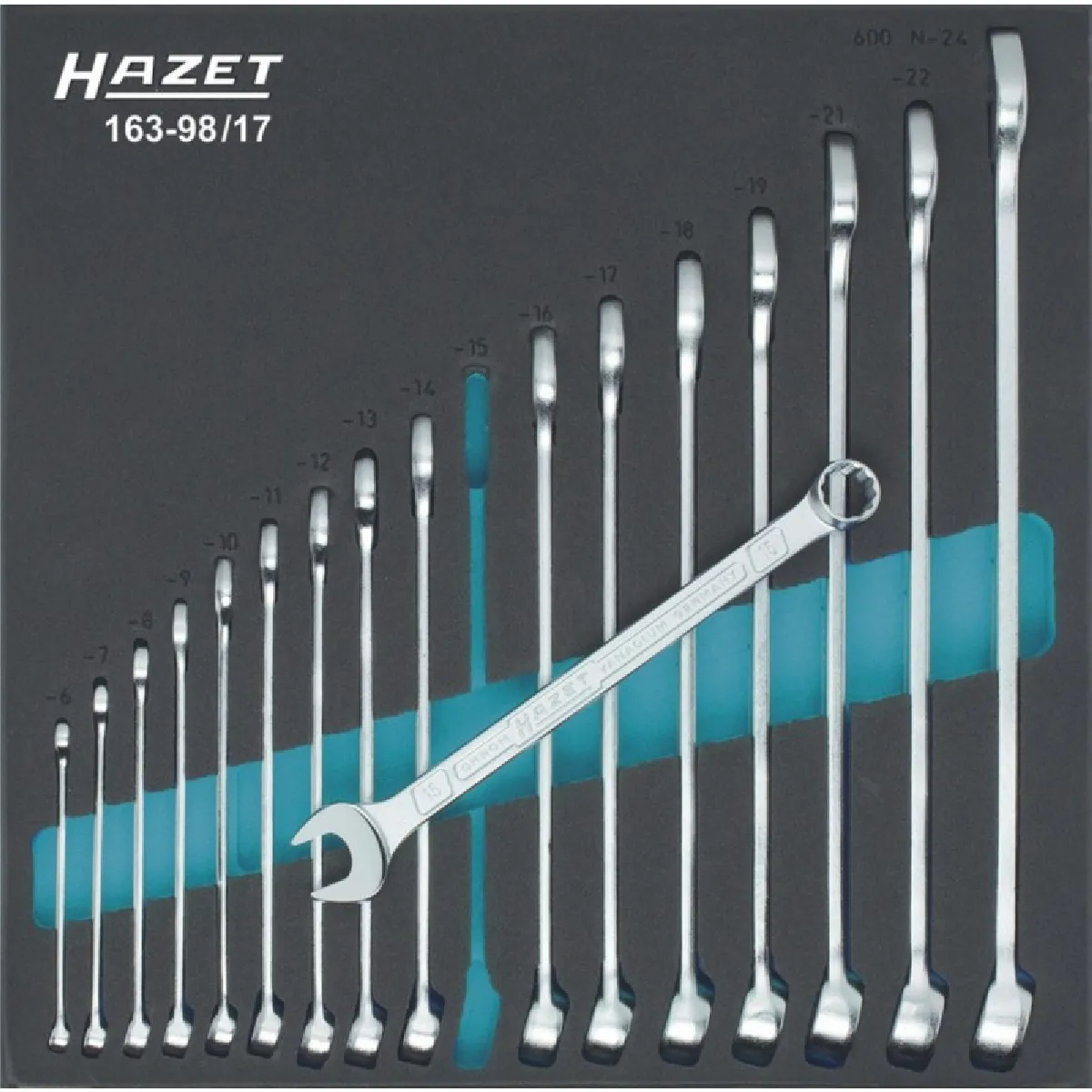 Hazet Jeu De Clés Mixtes - 17 Pièces