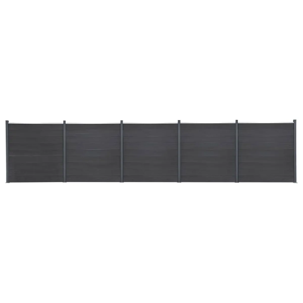 vidaXL Ensemble de panneaux de clôture 872x186 cm WPC - vue 3