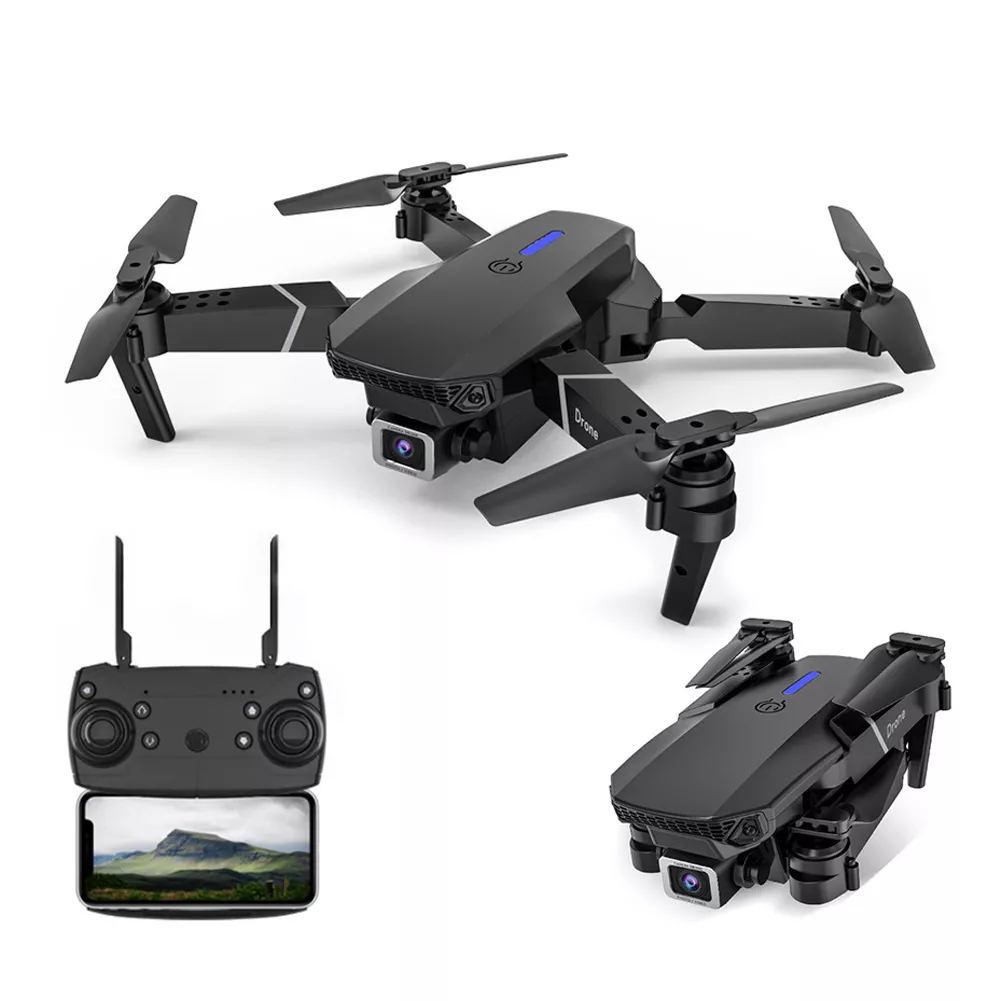 YONIS Mini Drone 4K Double Cam&eacute;ra Pliable Ultra Portable RC Quadcopter + 1 Batterie