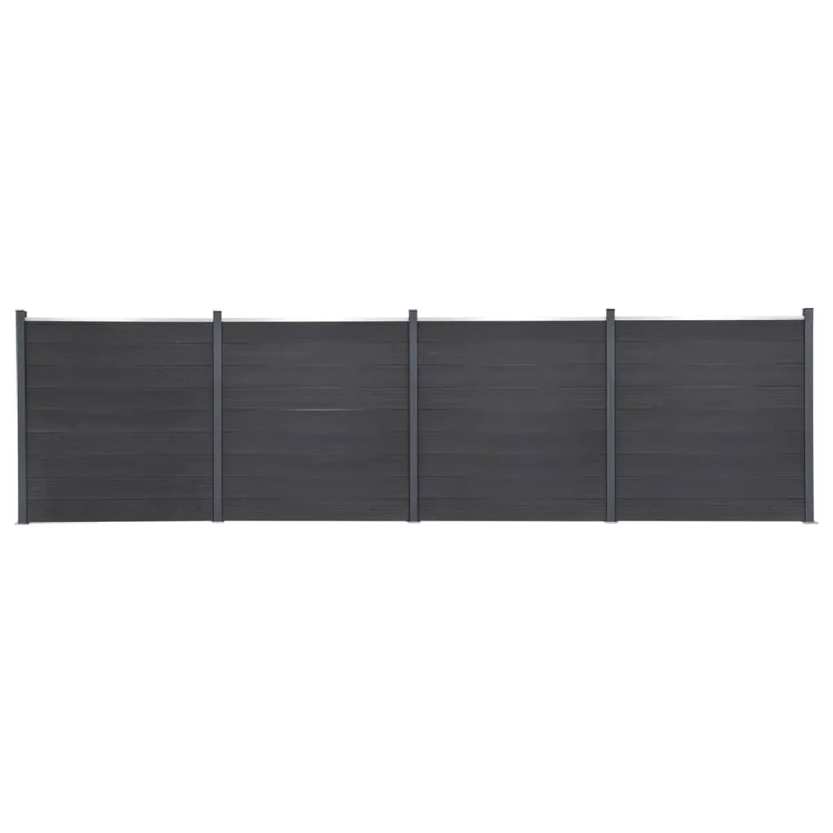 vidaXL Ensemble de Panneaux de Clôture Mur de Clôture Barrière avec Poteau Bordure de Jardin Patio Terrasse 3211832 - vue 3