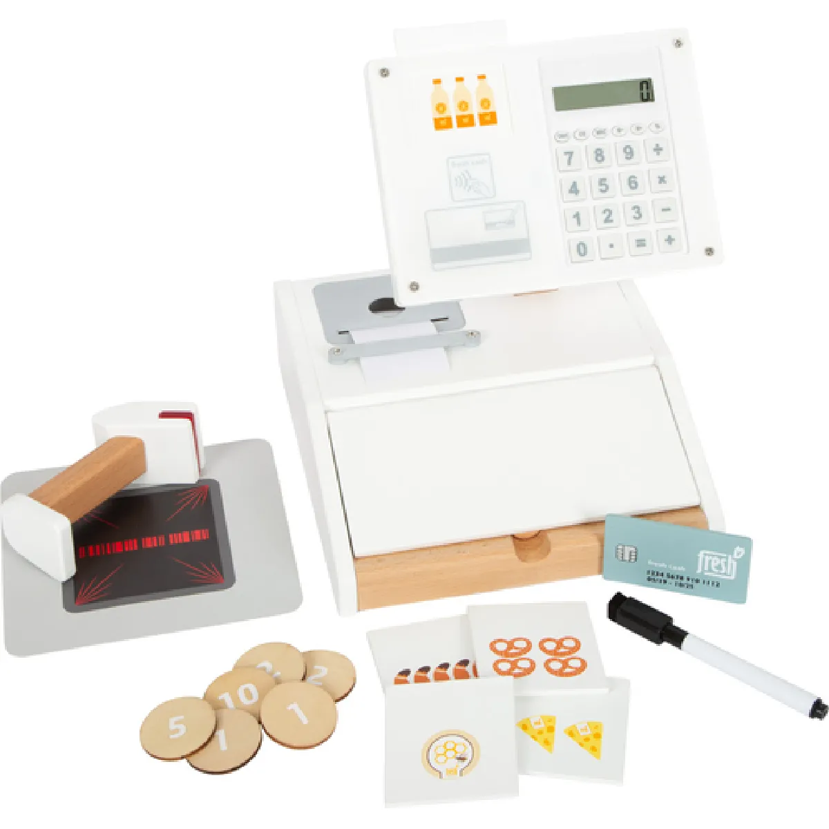 Small Foot Caisse Enregistreuse En Bois Fresh - Small_foot