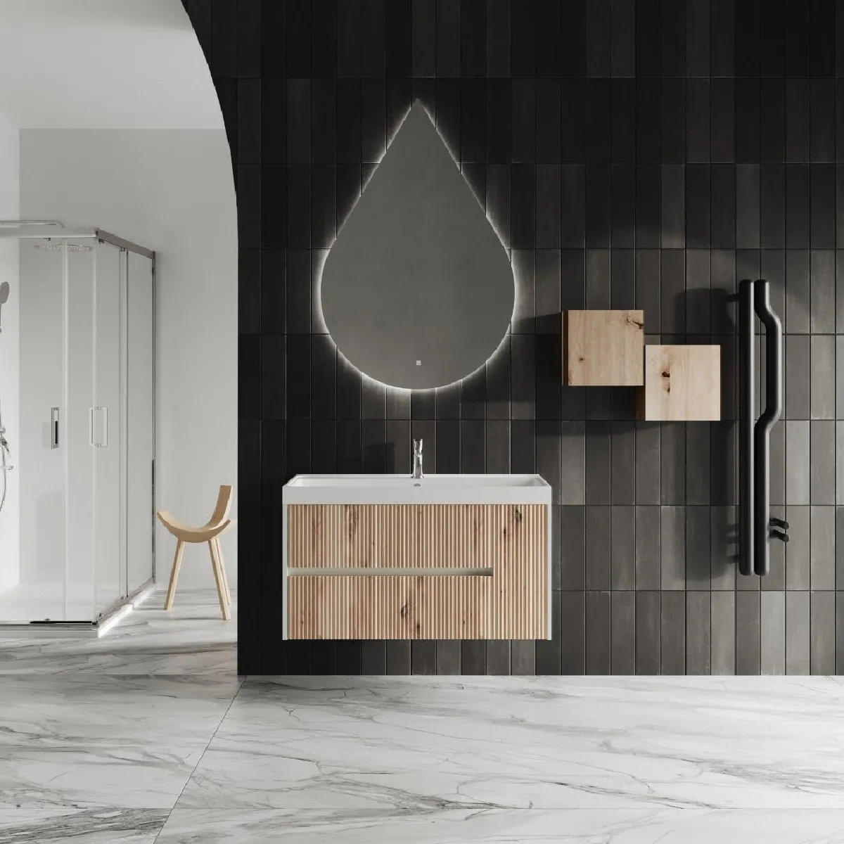 Kiamami valentina meuble haut salle de bain - vue 7