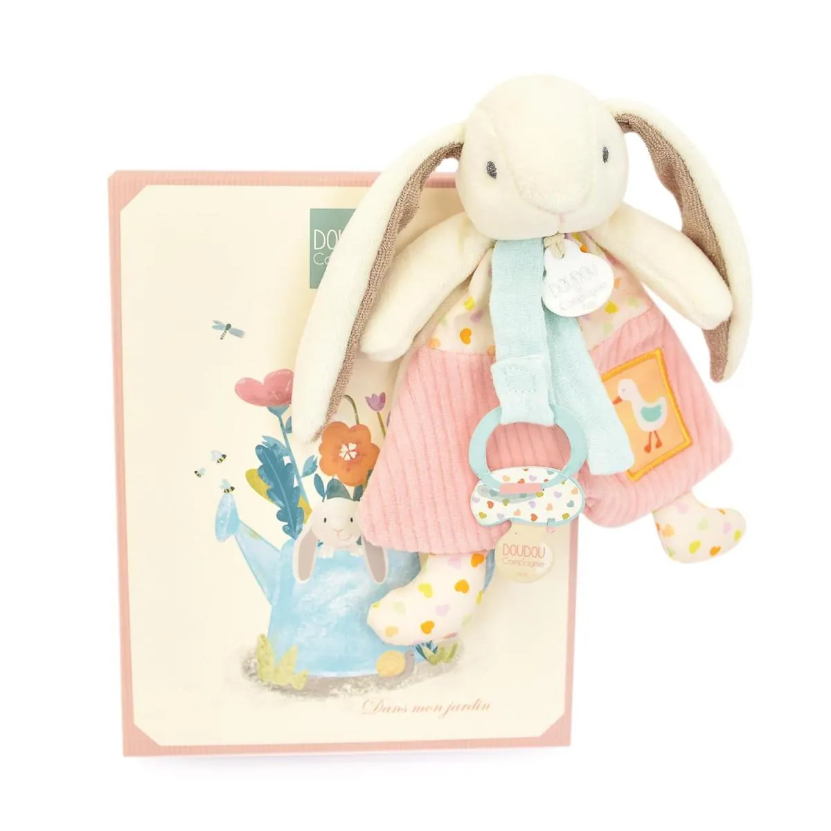 DOUDOU ET COMPAGNIE  doudou attache t&eacute;tine - Pastel