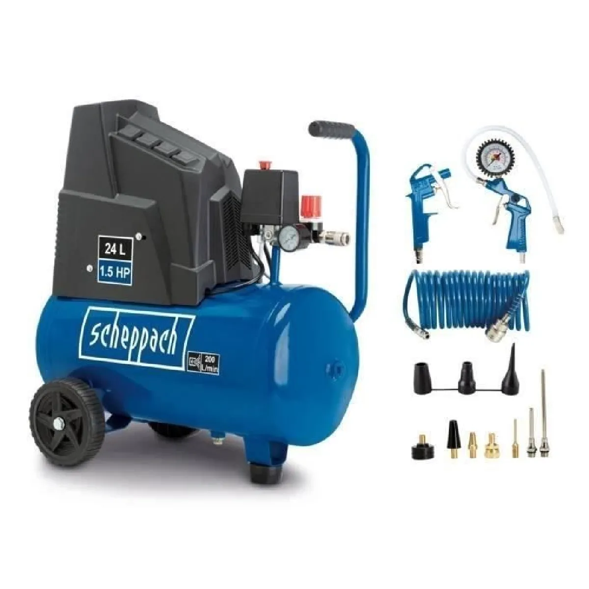 Compresseur 24 Scheppach HC26o - vue 2