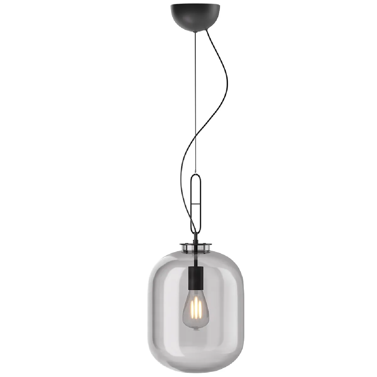 Lampe de plafond en cristal - Lampe suspendue design - Grau Fumée Lampe de plafond en cristal - Lampe suspendue design - Grau Fumée