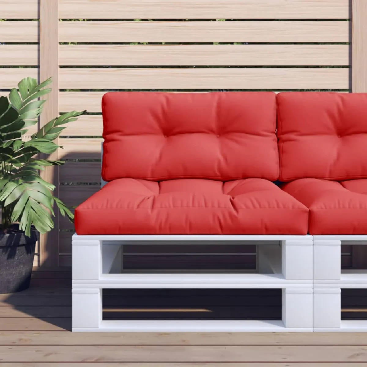vidaXL Coussin de palette - Rouge