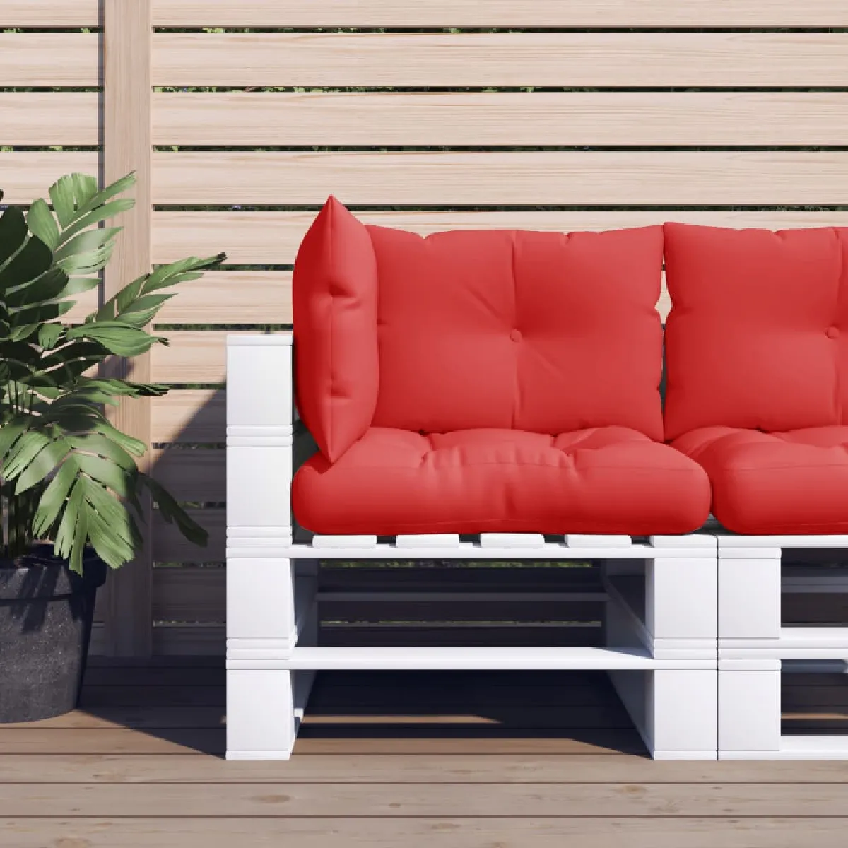 Vidaxl Rouge Coussins De Palette