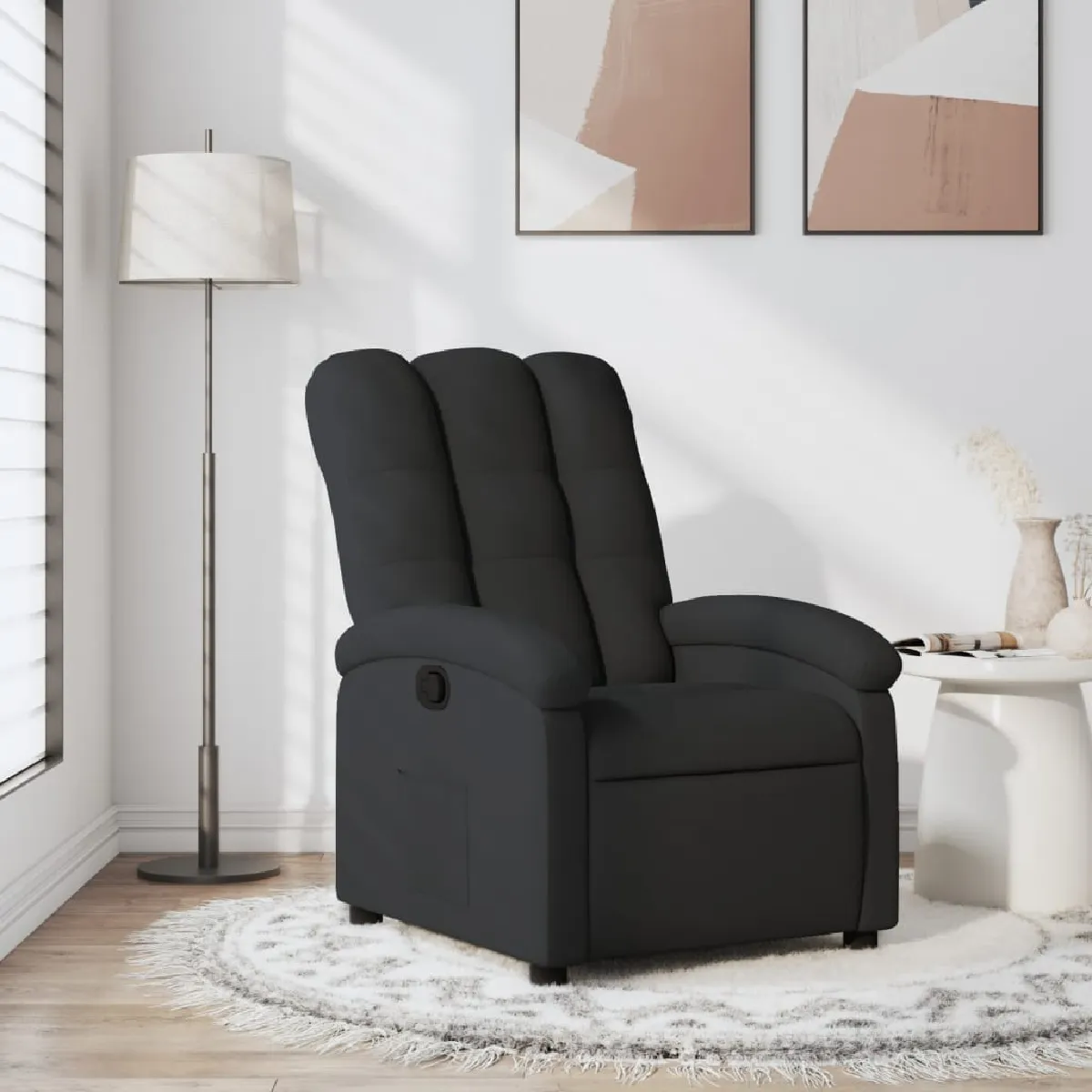 Vidaxl Fauteuil Réglable Tissunoir - Image 3