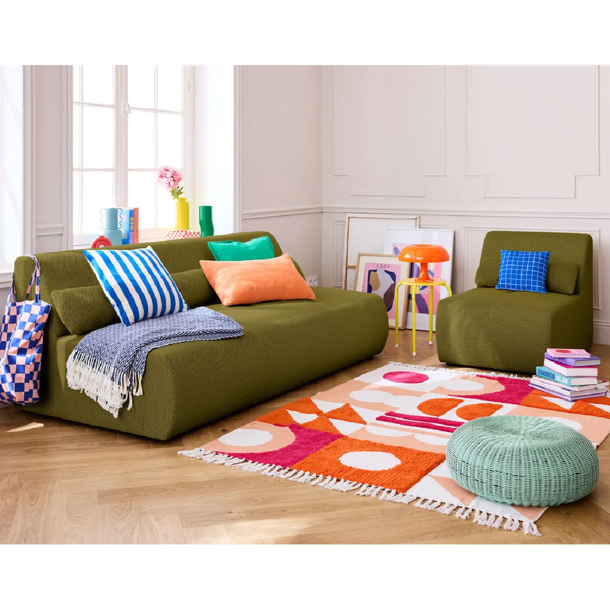 Lisa design fauteuil Onyx - Olive Lisa design fauteuil Onyx - Olive