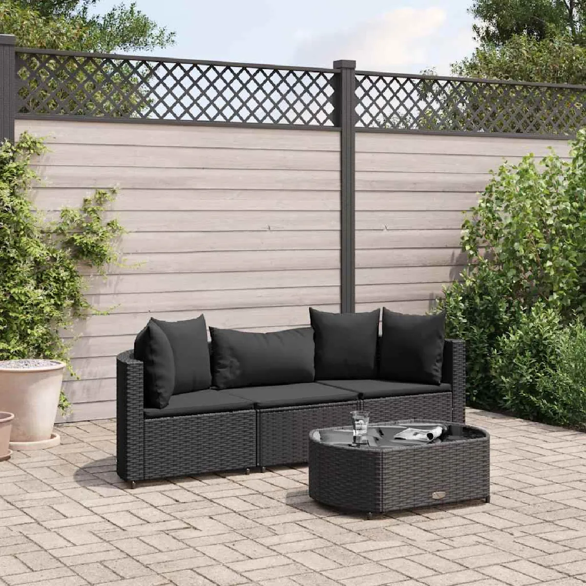 Salon de jardin 4 pcs